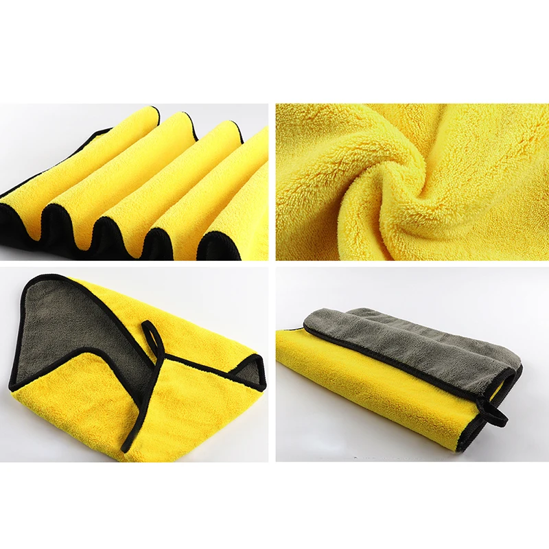 

30cmX30/40/60CM Car Wash Microfiber Towel Car Cleaning Drying Cloth Hemming Car Care Cloth Detailing Car Wash Towel