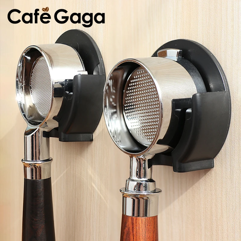 Coffee Bottomless Portafilter Wall Rack 51MM 54MM 58MM Espresso Portafilter Self-adhesive Holder For Barita Cafe Accessories