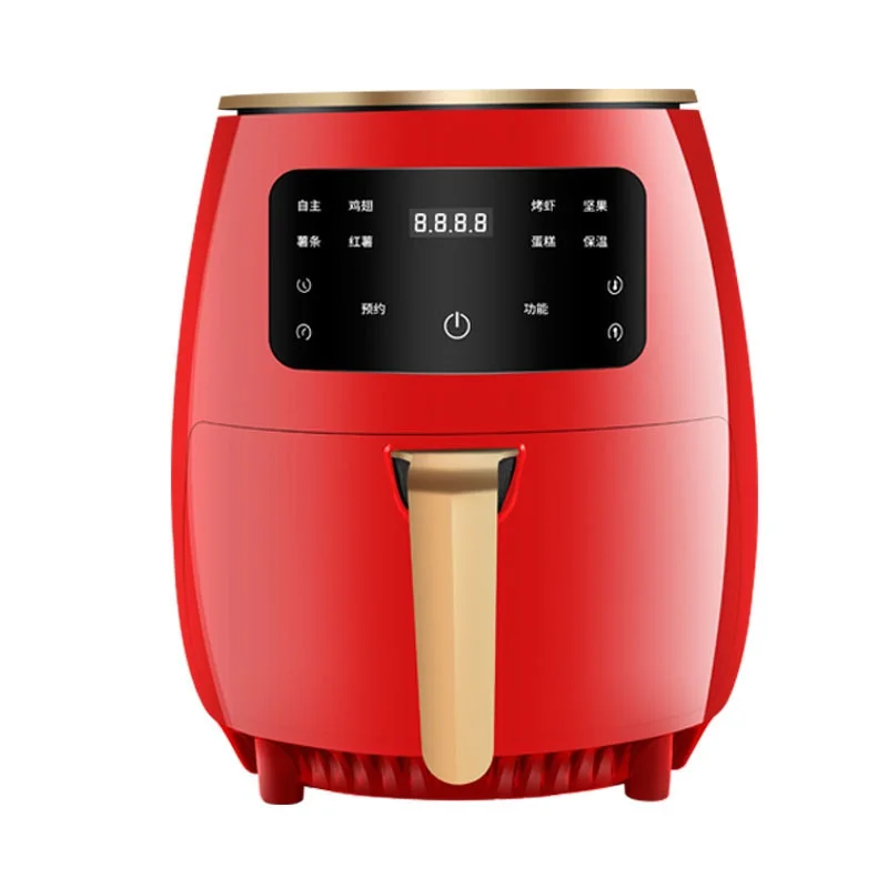 Air Fryer Toaster Oven Convection Roaster Digital LCD Touch Screen Fried Foods With Three Color Red Green Black