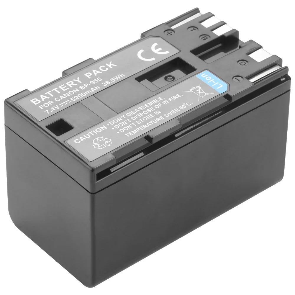 5200mAh BP-955 BP955 akumulator do aparatów Canon GL2 XF100 XF105 XF300 XF305 XH A1 XL1 XL1S XL2 XM2