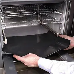 60X40 CM 2 adet büyük yapışmaz fırın astarı yeniden bulaşık makinesi güvenli pişirme dökülme paspaslar barbekü ızgara matı mutfak aksesuarları