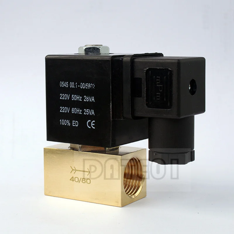 High Pressure Solenoid Valve  2Position 2 Way Normally Closed Pressure 8Mpa Water Valve Air Valve AC220VD JT22-02