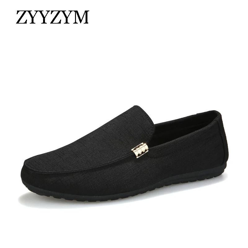 Spring Summer Men Loafers Shoes Casual Light Canvas Youth Flat Shoes Breathable Fashion Footwear