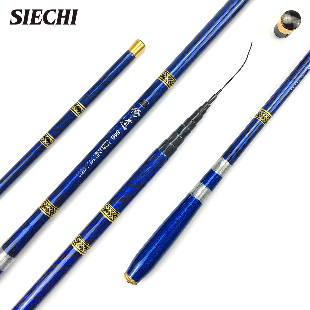 NEW Ultralight SuperHard 3.6/4.5/5.4/6.3/7.2 Meters Stream Hand Pole Carbon Fiber Casting Telescopic Fishing Rods Fish Tackle