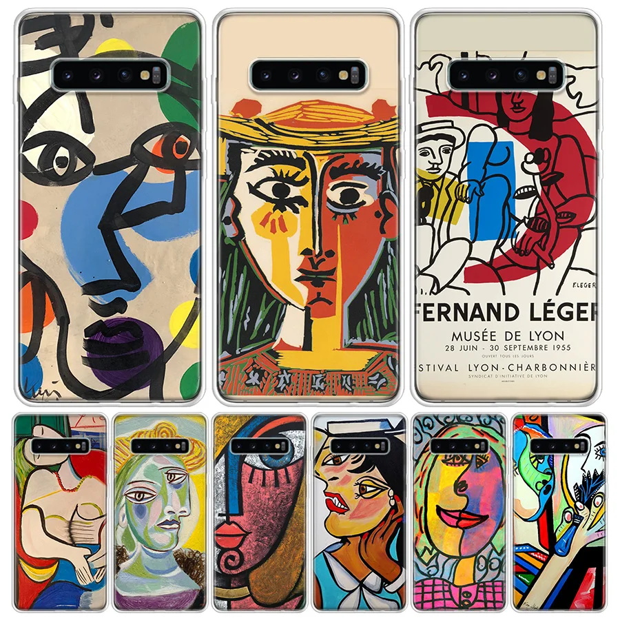 Picasso abstract Art painting Soft Soft Phone Case for Samsung Galaxy A51 A71 A41 A31 A21S A11 A10 A20E A30 A40 A50 A70 A6 A7 A8