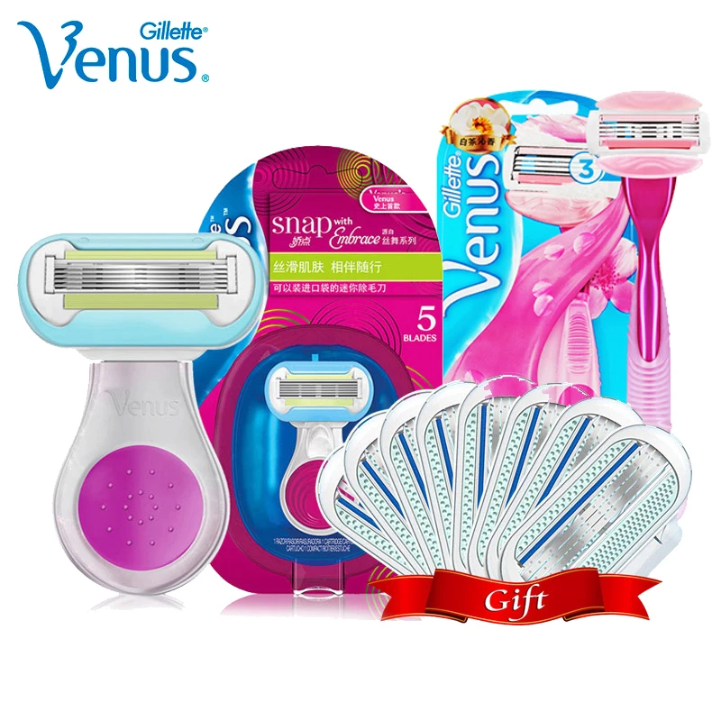 Gillette Venus White Tea Razor Blades for Women Ultra Thin Layers Blade with Lubricating Soap Safty Razor Shaving & Hair Removal