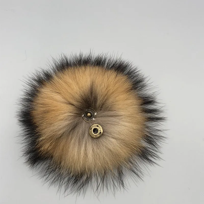 DIY Natural  Fur Pom Pom 100% Fox Hat PomPom Handmade Large handbag pompoms Wholesale Hat pompom