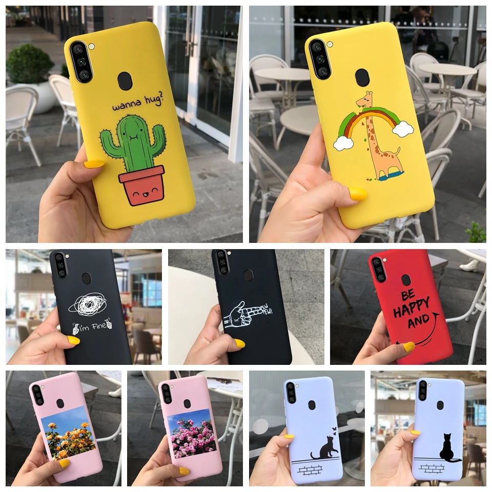 Shockproof Cartoon Silicone Phone Case For Samsung Galaxy A11 A 11 SM-A115F/DS 6.4