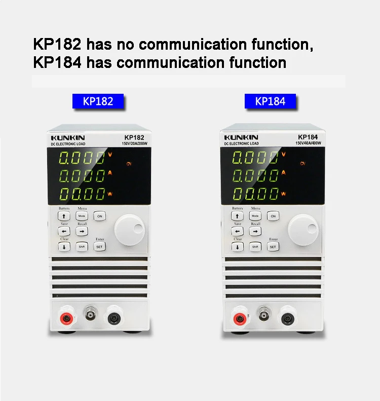 KP182 KP184 electronic load meter 200W 400W battery capacity power test aging instrument