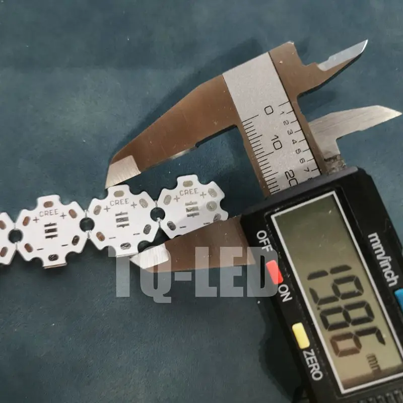 Placa de circuito PCB de 20mm, sustrato de aluminio para XPE, XPG, XTE 3535, placa de lámpara