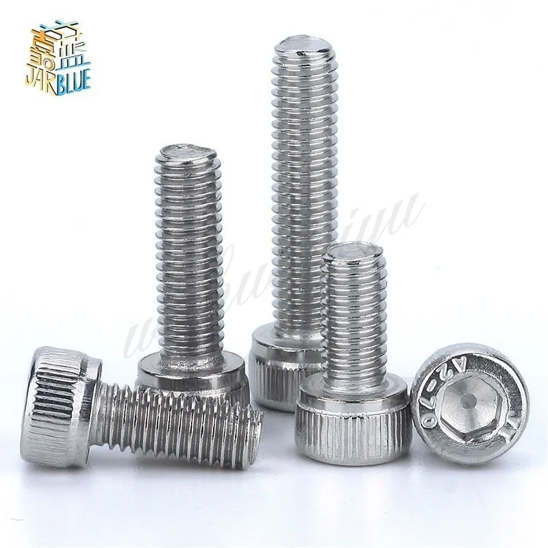 

DIN912 M8 Metric Thread 304 Stainless Steel Hex Socket Head Cap Screw Bolts M8*(10/12/14/16/20/25/30/35/40/45/50/55/60~150) mm