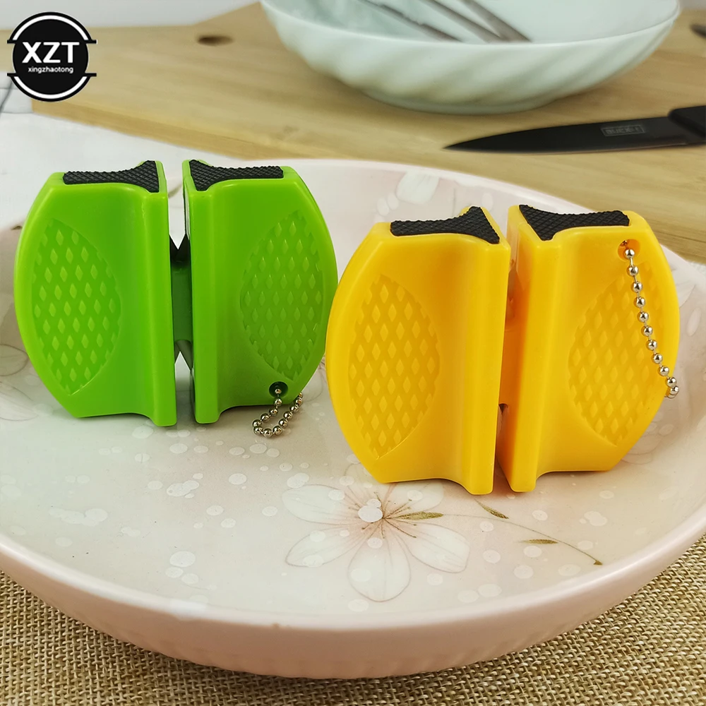 Mini Knife Sharpener Ceramic Rod Knife Sharpener Tungsten Steel Grinding Tool Portable Butterfly Type Whetstone Sharpener