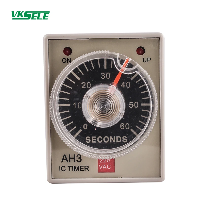 AH3-3 AH3-2 AH3-1 DPDT 12VDC 24VDC AC/DC 112-240V Timer delay relay