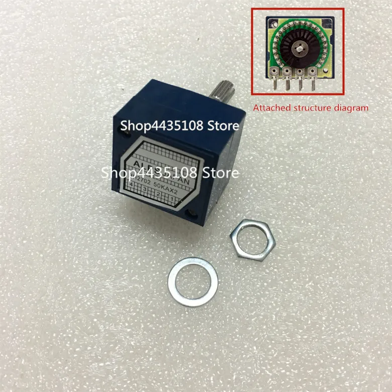 3pcs Resistance stepping double volume potentiometer RH2702-50KA index type A50K A100K A250K