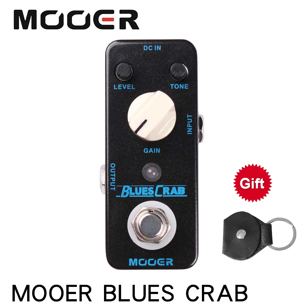 

MOOER MBD1 BLUES Краб Blues педаль для гитарного эффекта овердрайв оригинальный байпасс Электрогитары педаль металлический корпус для гитары аксессуары