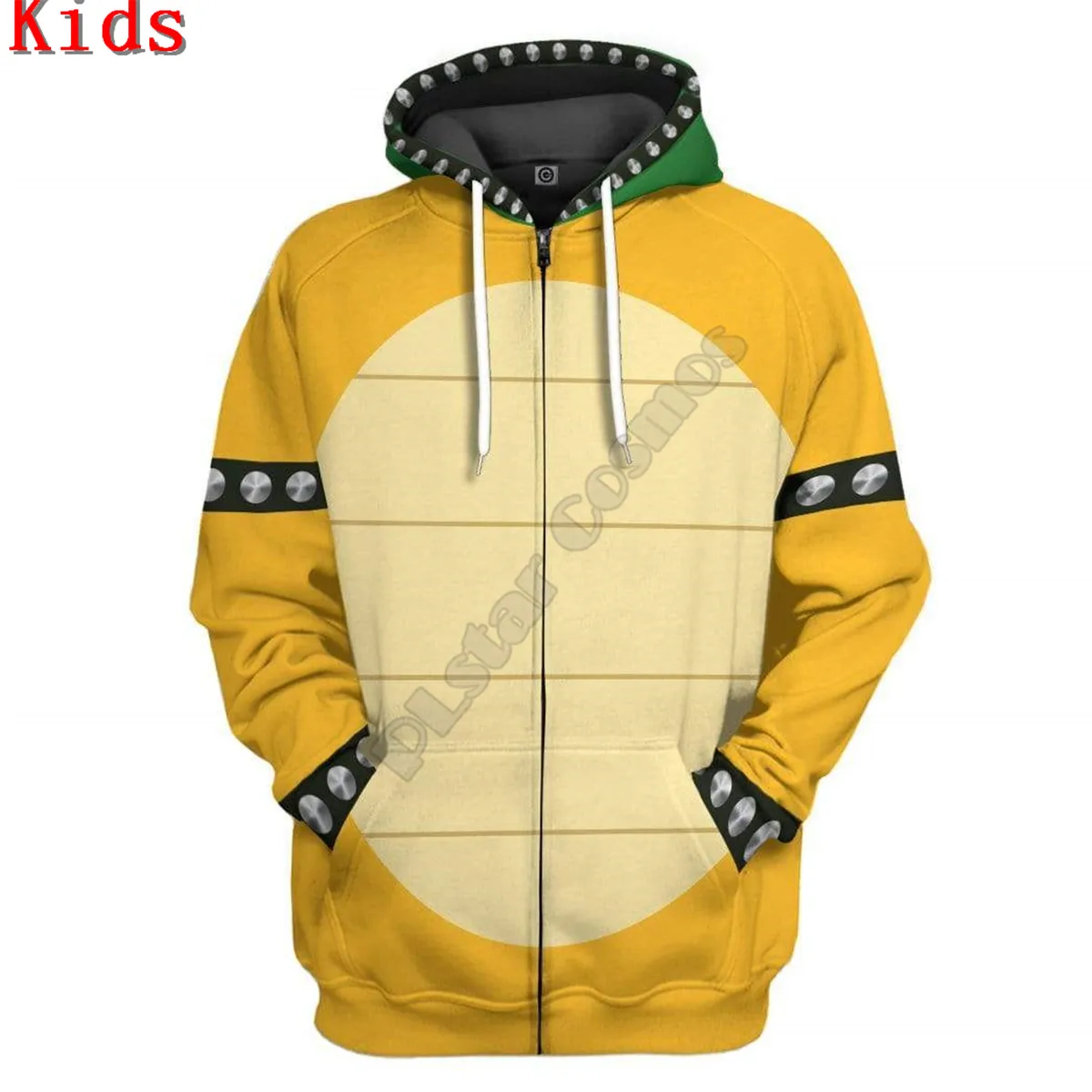 Bowser Uniform 3D Printed Hoodies Kids Pullover Sweatshirt Tracksuit Jacket T Shirts Boy Girl Cosplay apparel 04