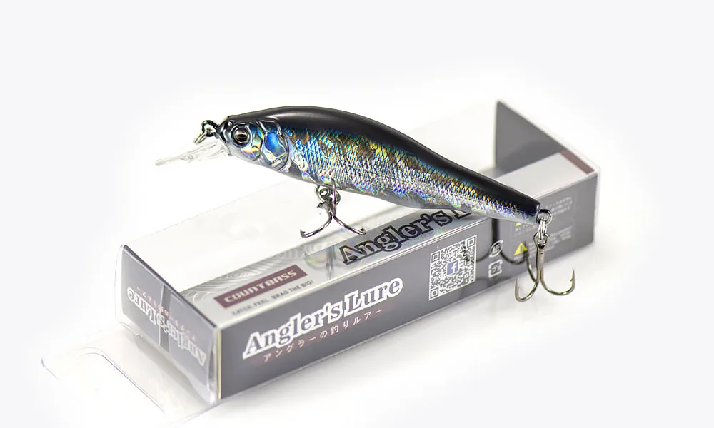 Countbass Sinking Minnow 80mm 3-1/8" 10.8g 3/8 oz. Dive 1.2-2.5m Hardbaits Fishing Lures Wobblers Jerk Your Bait Crankbaits