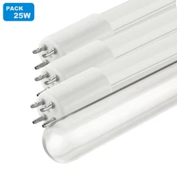 Coronwater 25W Lamp and Sleeve Quartz Packs Replacement to 6GPM Water Filter UV Disinfection