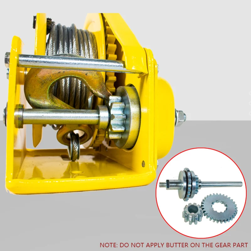 Two-Way Self-Locking Device Small Manual Winch Mini Wire Rope Winch With Hook Automatic Brake Manual Crane Hoist