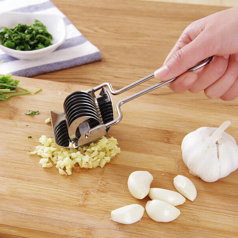 1Pc Manual Stainless Steel Spaghett Noodles Maker Knife Pressing Machine Dough Shallot Garlic Roller Cutter Kitchen Tools