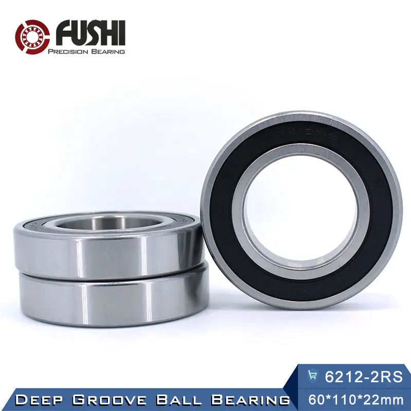 6212RS Bearing ABEC-3 1PC 60x110x22 mm Deep Groove 6212-2RS Ball Bearings 6212RZ 180212 RZ RS 6212 2RS EMQ Quality