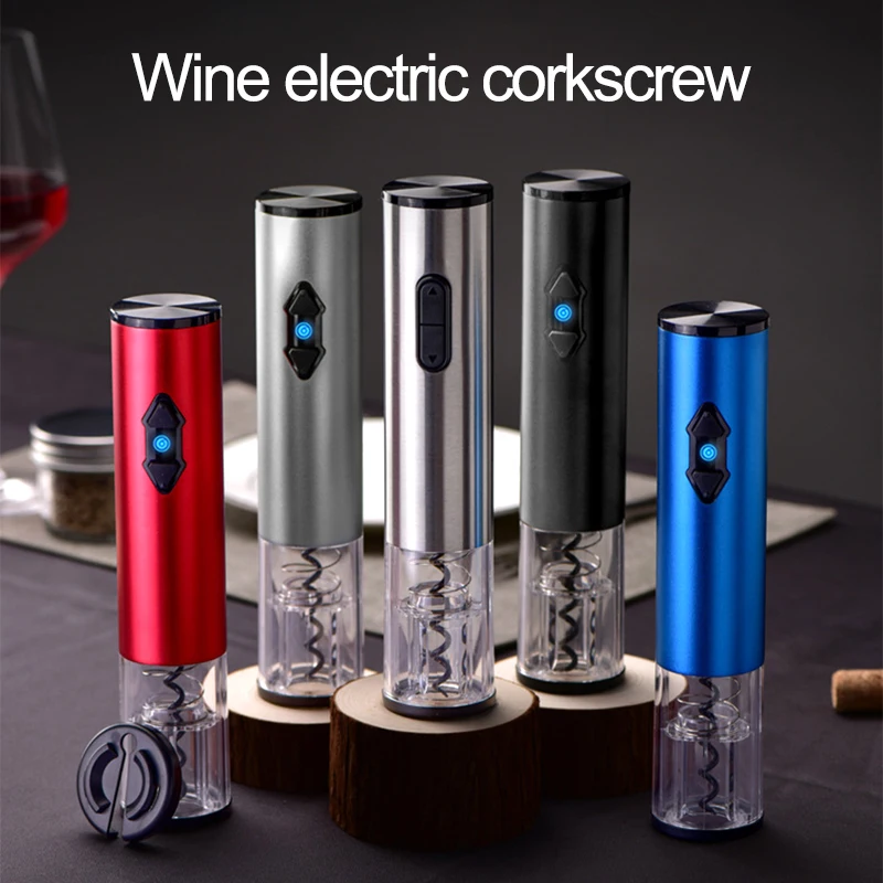 

Automatic Red Wine Bottle Opener Foil Cutter Electric Red Wine Openers Jar Opener Kitchen Accessories Gadgets Bottle Opener