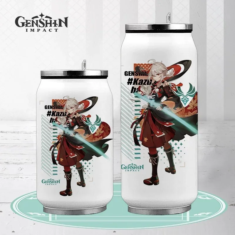 Anime Game Vacuum Cup Genshin Impact Klee Cosplay 304 Stainless Steel Vacuum Flask Coffee Mug Cola Shape Water Can with Nipple