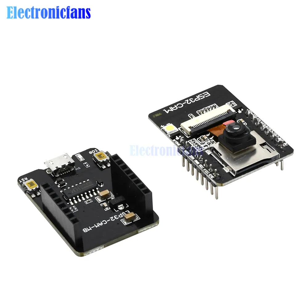 ESP32-CAM-MB WIFI Bluetooth Development Board OV2640 Camera Module Support Picture Shoot Video Preview Micro USB to Serial Port