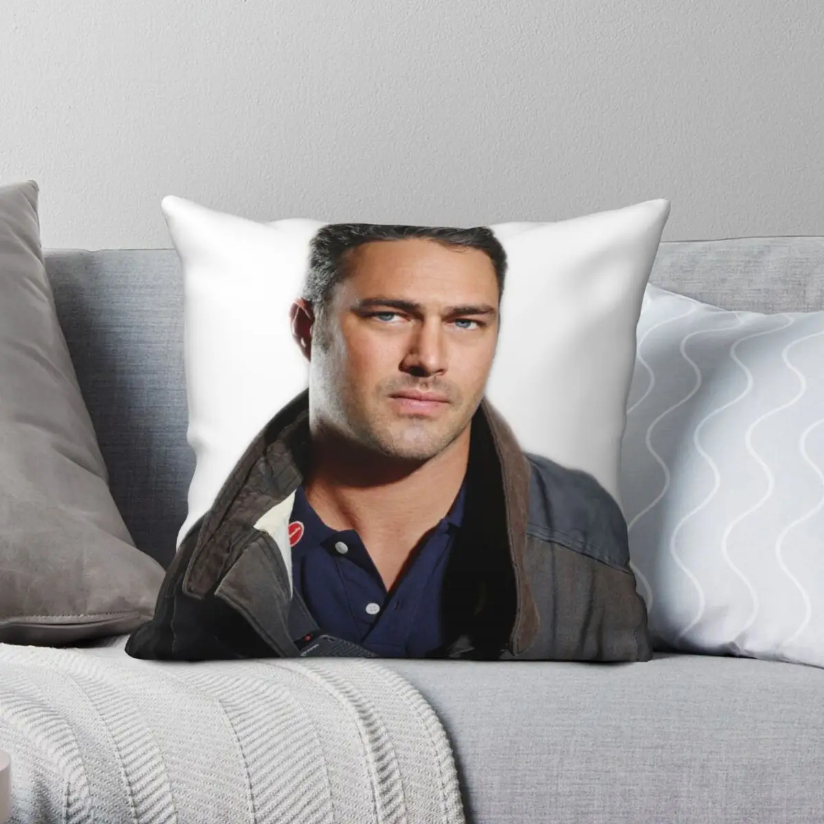 Kelly Severide Chicago Fire Square Pillowcase Polyester Linen Velvet Printed Zip Decor Home Cushion Cover Wholesale