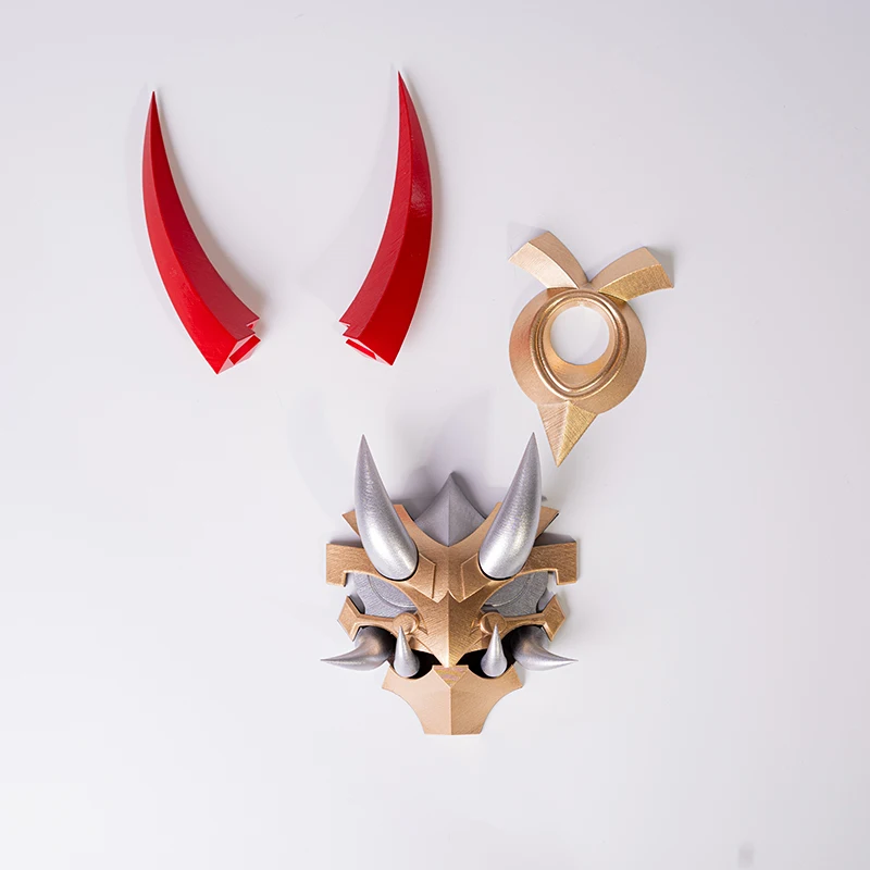 Game Genshin Impact Arataki Itto Cosplay Horns Hanging Accessories Hair Clip Men Women Student Take Photo Props