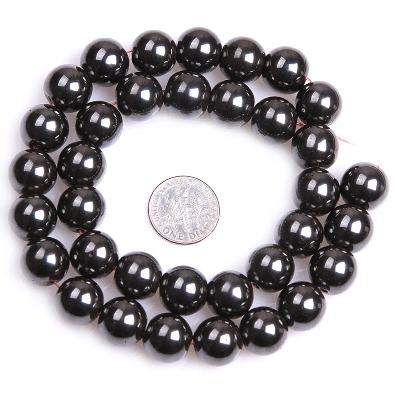 A Grade Round Hematite Beads With Magnetic Natural Stone Beads Magnetite DIY Accessorries Beads For Jewelry Making Strand 15inch