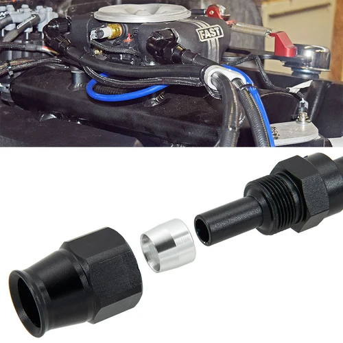 Imagen 2 del producto Universal PTEF AN6 AN8 Recto 45 90 120 180 GRIS RUÍVEL TUBO DE PTFE RUBIQUISTO END NEGRO ROJO