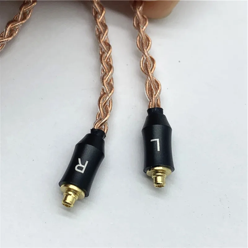 7n Kawat Tembaga Kristal Tunggal Kawat Earphone Diy Tembaga Murni dengan Mikrofon MMCX 0.78MM A2DC IE80 IM50 IE400