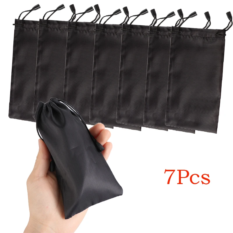 

1/5/7Pcs Portable Waterproof Sunglasses Bag Dust proof Pouch Pocket Drawstring Microfiber Glasses Carry Bag Eyewear Container