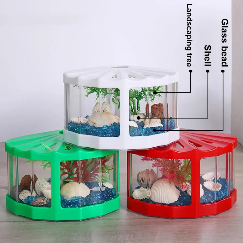 Small Fish Tank Stack Freely Broken-proof Smell-less Small Building Block Fish Tank for Turtle