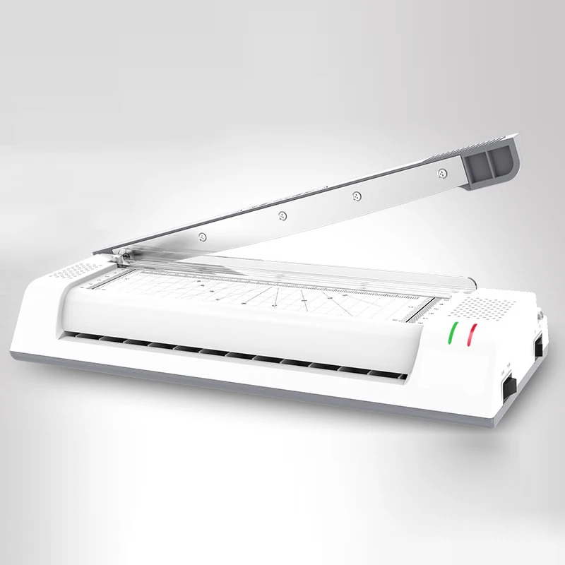 YE381C Photo Laminator 220V Fast Warm-up Laminating Machine With Paper Knife Home/Office Fully Automatic Laminator For A3/A4