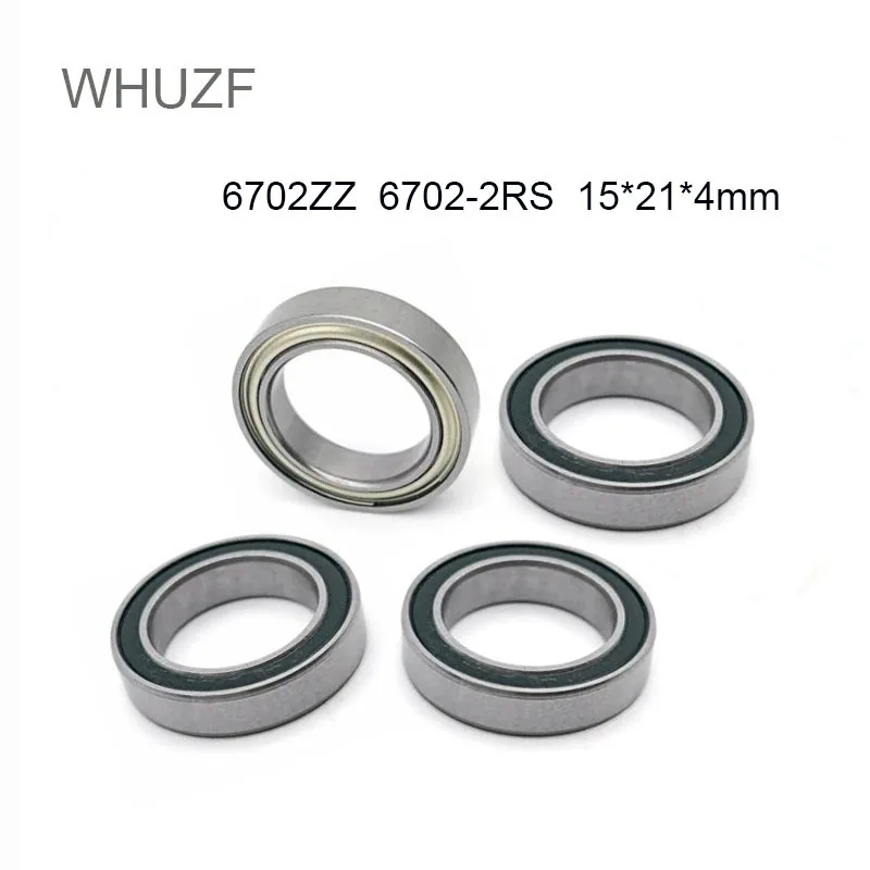 

WHUZF Free Shipping 5/10PCS ABEC-1 6702-2RS 6702ZZ 2Z ZZ 2RS High Quality 15x21x4 Miniature Rubber seal Deep Groove Ball Bearing