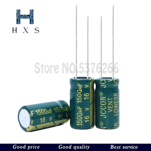 Imagen 2 del producto Condensador electrolítico de alta frecuencia 6,3 V 10V 16V 25V 35V 50V 400V 450V 22UF 100UF 220UF 330UF 470UF 680UF 1000UF 1500UF 2200UF