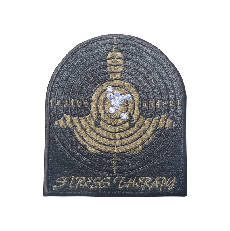 STRESS THERAPY US  ISAF Embroidered Patch ARMY GROUP Stress Therady Patch Tactical Applique Emblem Badges Patch