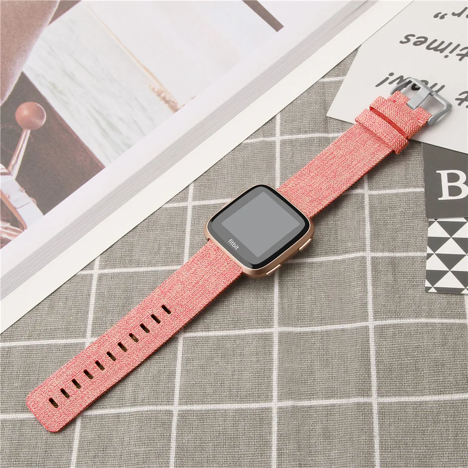 Essidi 2022 Canvas Band For Fitbit Versa 2 Smart Bracelet Sports Strap For Fitbit Versa Versa Lite Woven Watch Replacement