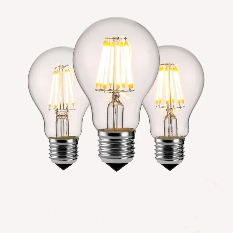 LED Edison Bulb Vintage lamp 2W 4W 6W 8W 12W E14 E27 Warm white  Incandescent Replacement Retrofit Decor A60 ST64 G45 C35