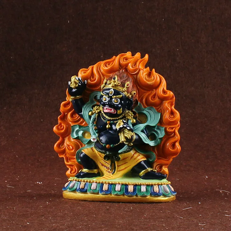 Vajrapani, King dense tracks wead the Bodhisattva, hand painted, small statues of Yamantaka , buddha figurine