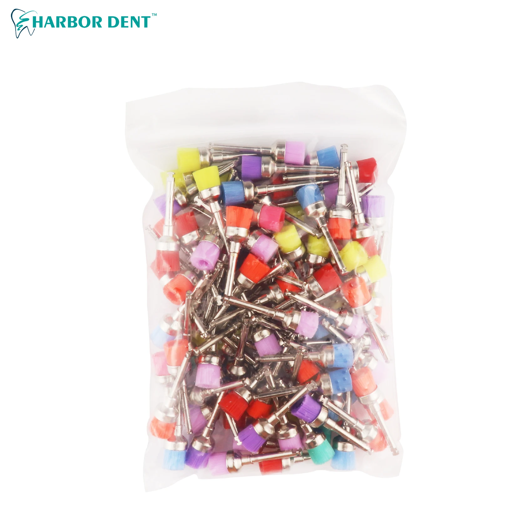 Dental Nylon Polishing Brushes Bowl Shape 100pcs 50pc Dental Prophy Brush Prophylaxis Brush for Contra-Angle Handpiece