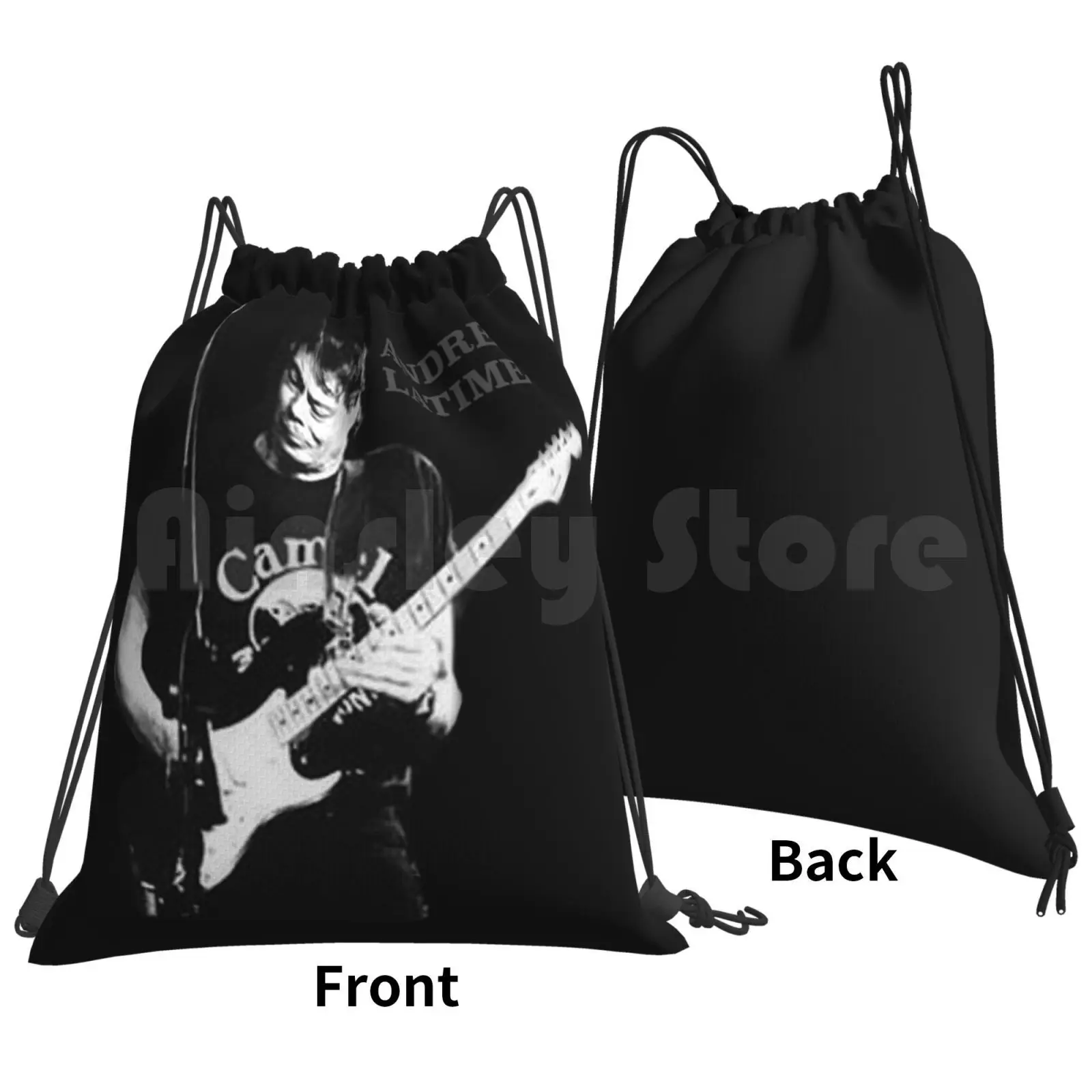 Andrew Latimer-The Band Backpack Drawstring Bag Riding Climbing Gym Bag The Band Andrew Latimer Progressive