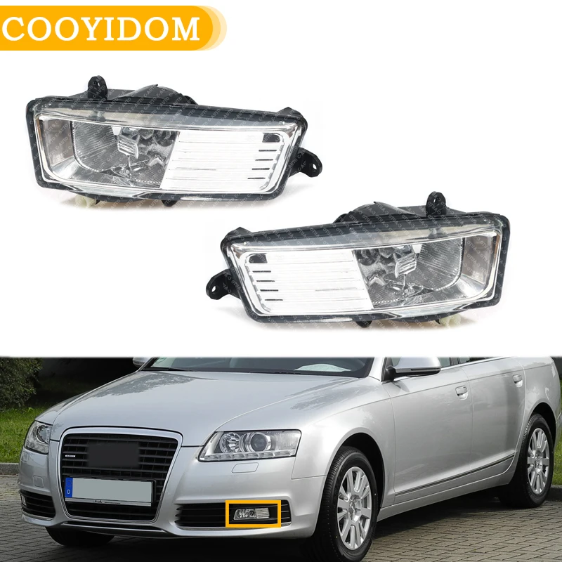 Front Bumper Fog Car Lights Car LED Fog Light Lamp foglamps Working Fog Lamp For Audi A6 C6 Avant 2009 2010 2011 Driving Light