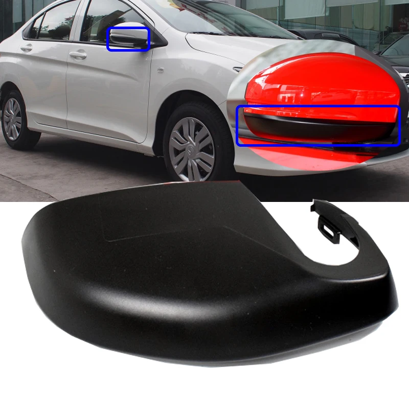 Roavia rétroviseur extérieur housse inférieure pour HONDA JAZZ FIT 2015 2016 2017 GK5 rétroviseur latéral vers le bas couverture couleur de Base