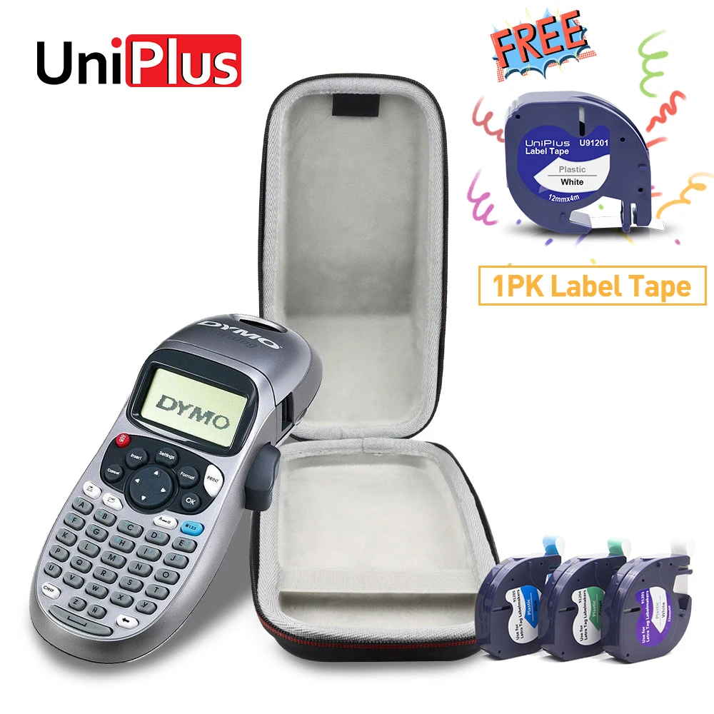 UniPlus 하드 케이스 보호 핏, Dymo Letratag LT-100H LT100H 라벨 프린터 가방, 운반 보관함, 충격 방지 비즈니스 가방