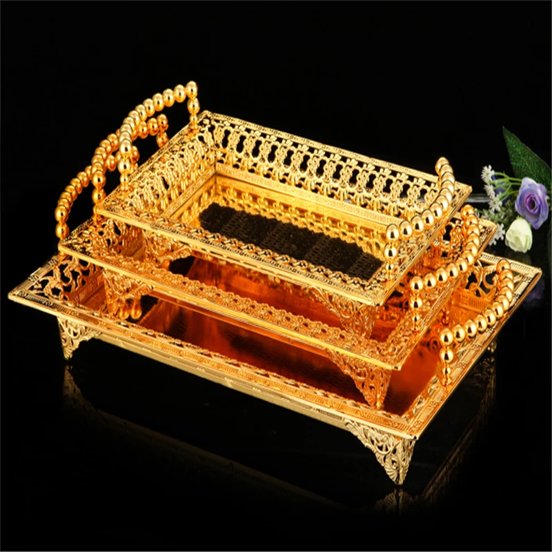 

Elegant pearl decoration plate dessert plate fruit cake cake rack fruit plate tray decoration wedding party plate