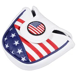 USA Magnetic Golf Head Cover impermeabile Blade Mallet Center Putter Headcover Golf Protective Sleeve Guard