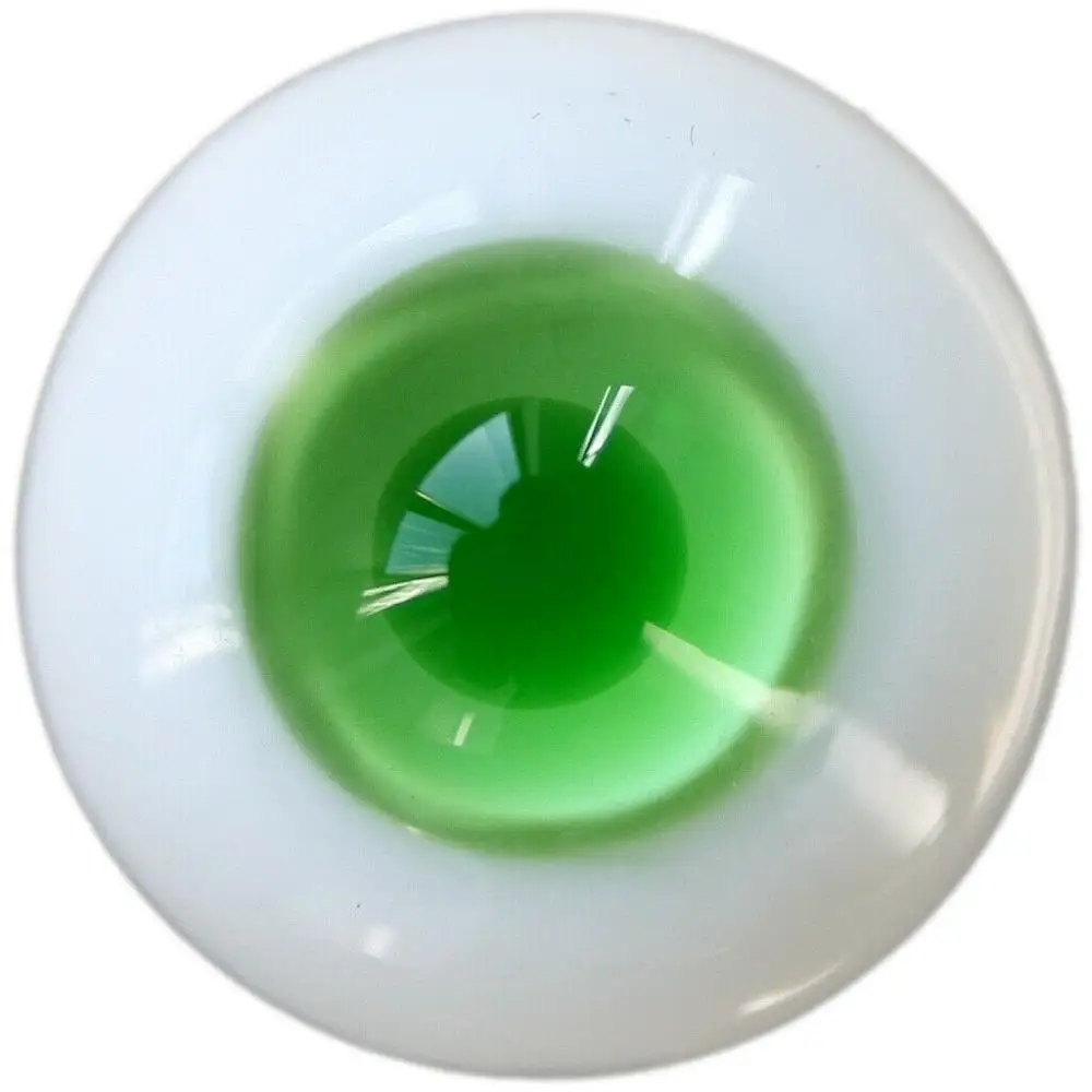 [wamami] 6mm 8mm 10mm 12mm 14mm 16mm 18mm 20mm 22mm 24mm Green Glass Eyes Eyeball BJD Doll Dollfie Reborn Making Crafts